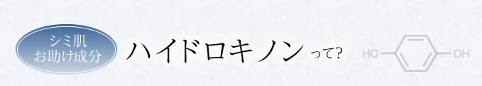 ハイドロキノンって？